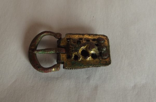 13th C. Gilded Bronze Buckle