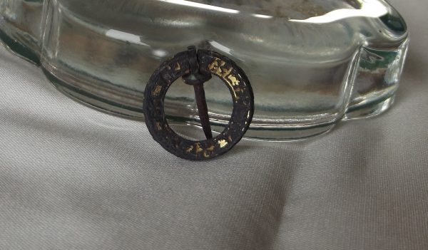 14th C. Bronze/Gilt Brooch