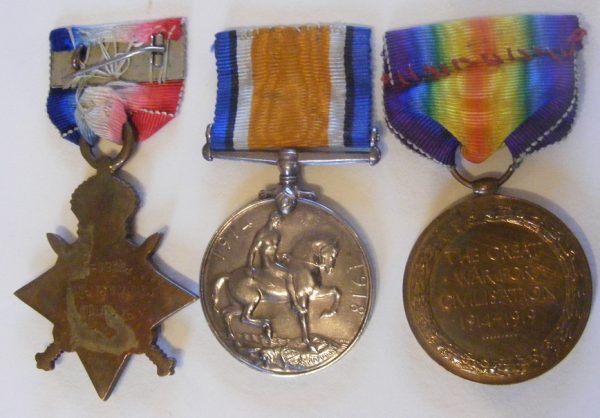 1914/15 Star Trio Middlesex Regt.