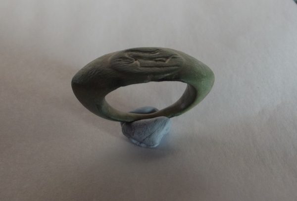 1st C. Bronze Ring Winged God