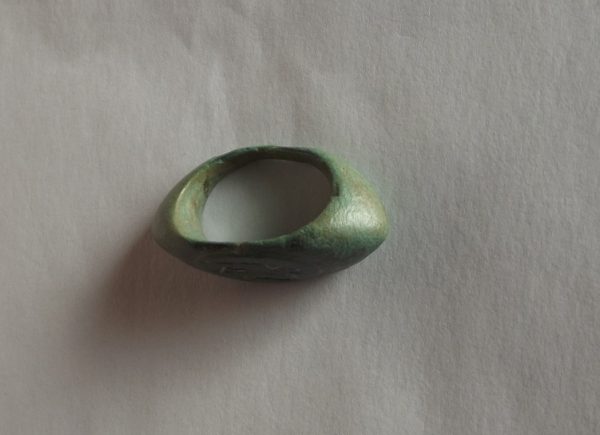 1st C. Bronze Ring Winged God