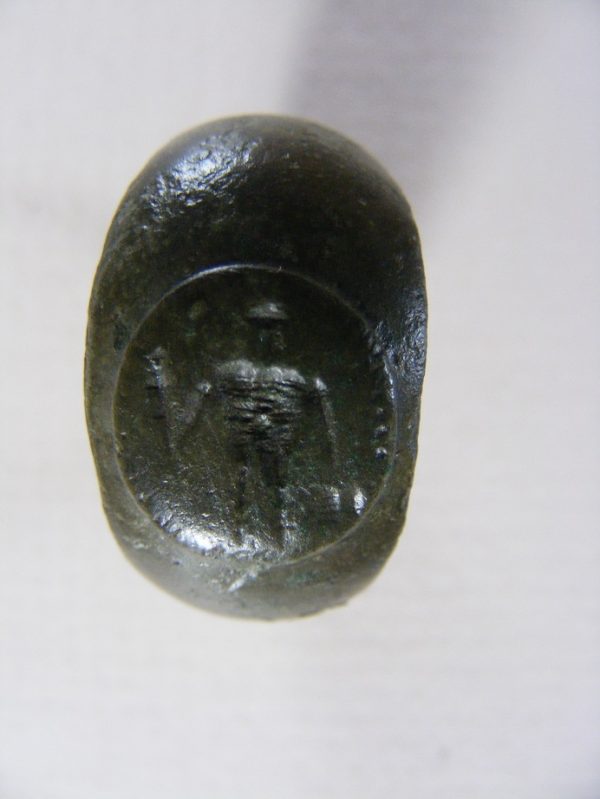 2nd C. Bronze Ring Stylised Hercules