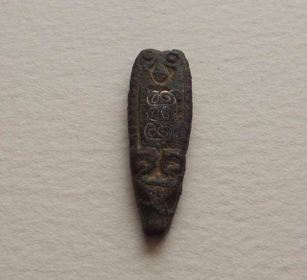 9th C. Anglo-Saxon Bronze Strapend