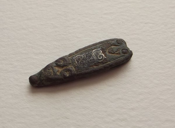 9th C. Anglo-Saxon Bronze Strapend