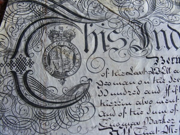 Large Indenture (Tripartite) 1761