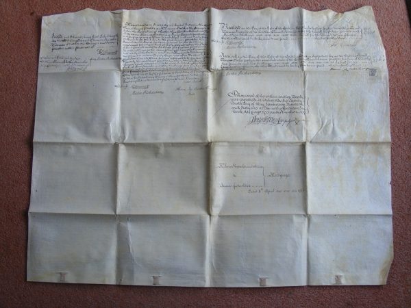 Large Indenture (Tripartite) 1761