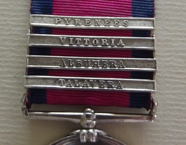 MGS 4 Clasps 66th Foot W.I.A. SOLD