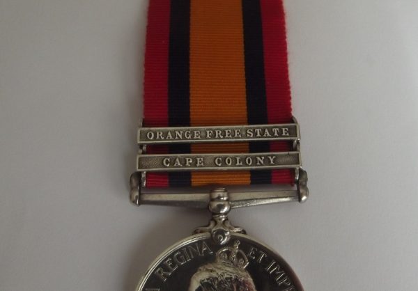 QSA 2 Clasps Derby Regt. P.O.W.