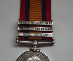 QSA 3 Clasps RL:WT: Surrey Regt.