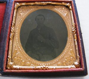 Sixth Plate Tintype Armed Fed. Soldier