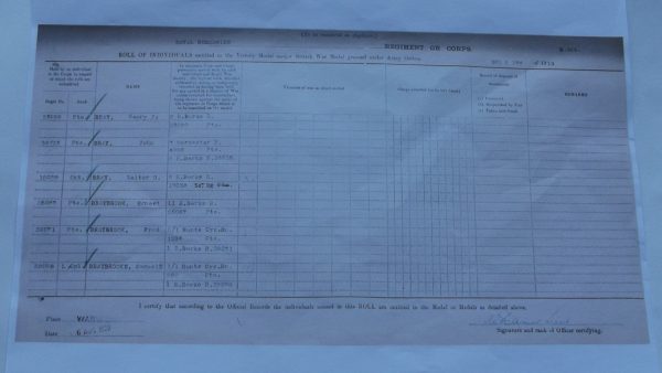 Pte. H.J. Bray Royal Berks. Regt. K.I.A.