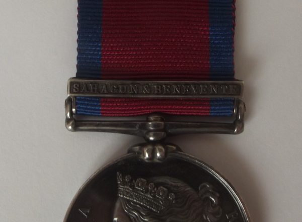 MGS 1793-1814 Medal 1 Clasp Sahagun and Benavente to Pte. J. Rishton 10th Hussars    SOLD - Image 6