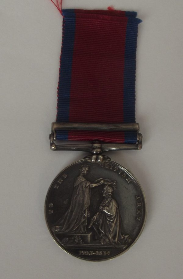 MGS 1793-1814 Medal 1 Clasp Sahagun and Benavente to Pte. J. Rishton 10th Hussars    SOLD - Image 4