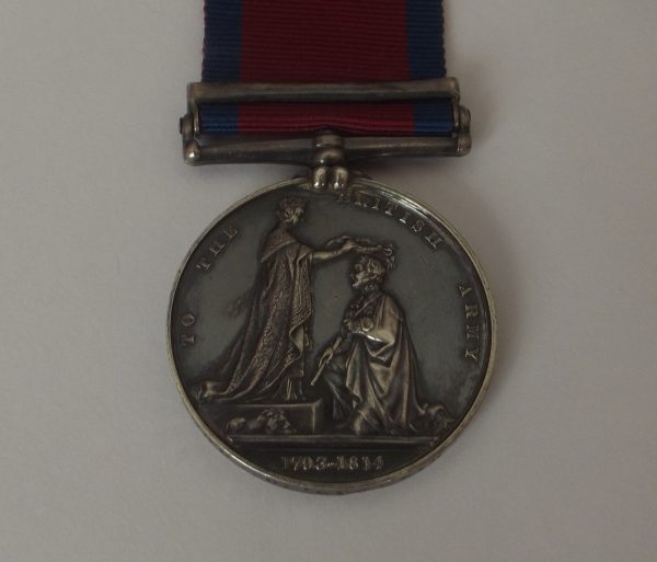MGS 1793-1814 Medal 1 Clasp Sahagun and Benavente to Pte. J. Rishton 10th Hussars    SOLD - Image 5