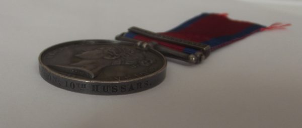 MGS 1793-1814 Medal 1 Clasp Sahagun and Benavente to Pte. J. Rishton 10th Hussars    SOLD - Image 7