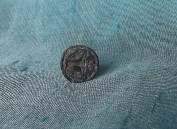 14th C Bronze Seal Letter I 6