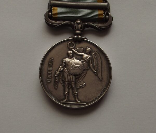 Crimean War Medal 1 Clasp Sebastopol 3540 Pte. H. Farney 77th Regt. K.I.A.    SOLD - Image 4