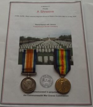 Wwi war vict pr pte a shreeve west yorks regt