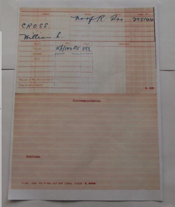 War, Vict. Pr. 205144 Pte. W. L. Cross, Norfolk Regt. K.I.A.   SOLD - Image 9
